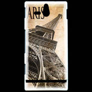 Coque Sony Xperia U Tour Eiffel vertigineuse vintage