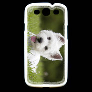 Coque Samsung Galaxy S3 Chiot terrier blanc 2