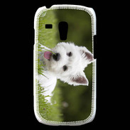 Coque Samsung Galaxy S3 Mini Chiot terrier blanc 2