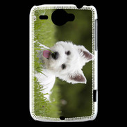 Coque HTC Wildfire G8 Chiot terrier blanc 2