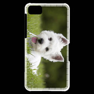 Coque Blackberry Z10 Chiot terrier blanc 2