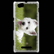 Coque Sony Xperia M Chiot terrier blanc 2