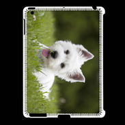Coque iPad 2/3 Chiot terrier blanc 2