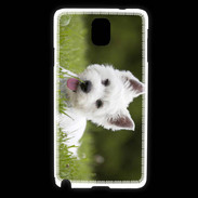 Coque Samsung Galaxy Note 3 Chiot terrier blanc 2