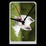 Pendule de bureau Chiot terrier blanc 2