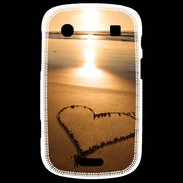 Coque Blackberry Bold 9900 Coeur sur la plage avec couché de soleil