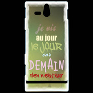 Coque Sony Xperia U Au jour le jour ZG