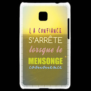 Coque LG Optimus L3 II Confiance et mensonge ZG