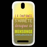 Coque HTC One SV Confiance et mensonge ZG