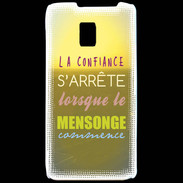 Coque LG P990 Confiance et mensonge ZG