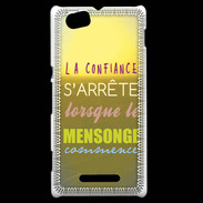 Coque Sony Xperia M Confiance et mensonge ZG