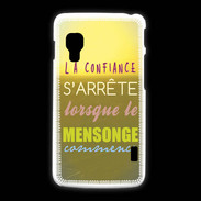 Coque LG L5 2 Confiance et mensonge ZG