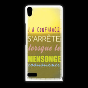 Coque Huawei Ascend P6 Confiance et mensonge ZG
