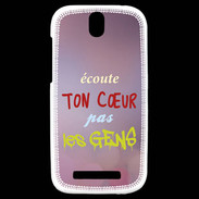 Coque HTC One SV Coeur gens ZG