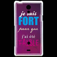 Coque Sony Xperia T Fort et faible ZG