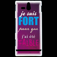 Coque Sony Xperia U Fort et faible ZG