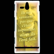 Coque Sony Xperia U Ils ne savaient pas ZG