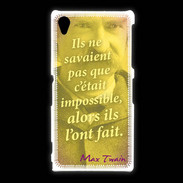 Coque Sony Xpéria Z1 Ils ne savaient pas ZG