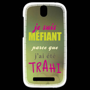Coque HTC One SV Méfiant trahis ZG