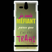 Coque Sony Xperia U Méfiant trahis ZG
