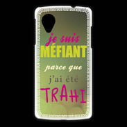 Coque LG Nexus 5 Méfiant trahis ZG