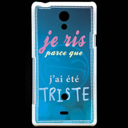 Coque Sony Xperia T Triste ZG