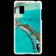 Coque LG Optimus G Vue aérienne Bungalow à Tahiti