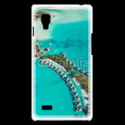Coque LG Optimus L9 Vue aérienne Bungalow à Tahiti