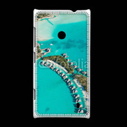 Coque Nokia Lumia 520 Vue aérienne Bungalow à Tahiti