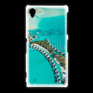 Coque Sony Xpéria Z1 Vue aérienne Bungalow à Tahiti
