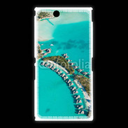 Coque Sony Xpéria Z Ultra Vue aérienne Bungalow à Tahiti
