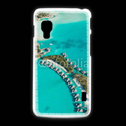 Coque LG L5 2 Vue aérienne Bungalow à Tahiti
