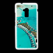 Coque HTC One Max Vue aérienne Bungalow à Tahiti