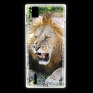 Coque Huawei Ascend P2 Portrait de lion 25