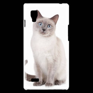 Coque LG Optimus L9 Chat siamois 25