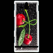 Coque Sony Xperia U Duo de Cerises sous la pluie