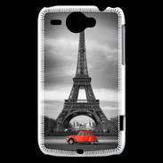 Coque HTC Wildfire G8 Vintage Tour Eiffel et 2 cv