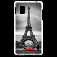 Coque LG Optimus G Vintage Tour Eiffel et 2 cv