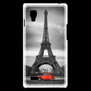 Coque LG Optimus L9 Vintage Tour Eiffel et 2 cv
