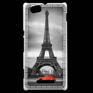 Coque Sony Xperia M Vintage Tour Eiffel et 2 cv