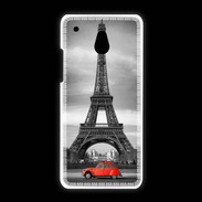 Coque HTC One Mini Vintage Tour Eiffel et 2 cv