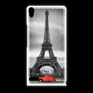 Coque Huawei Ascend P6 Vintage Tour Eiffel et 2 cv