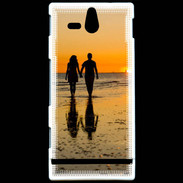 Coque Sony Xperia U Balade romantique sur la plage 5
