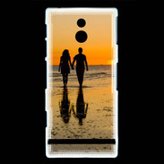 Coque Sony Xperia P Balade romantique sur la plage 5