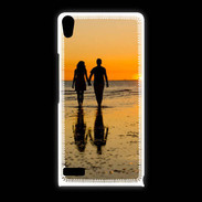 Coque Huawei Ascend P6 Balade romantique sur la plage 5