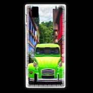 Coque Huawei Ascend P2 2cv verte de collection