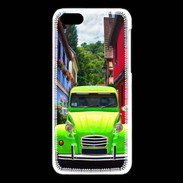 Coque iPhone 5C 2cv verte de collection