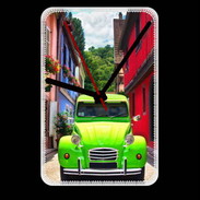 Grande pendule murale 2cv verte de collection