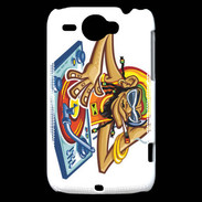 Coque HTC Wildfire G8 Rasta DJ Jamaïca