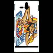 Coque Sony Xperia U Rasta DJ Jamaïca